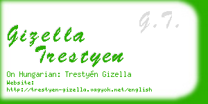 gizella trestyen business card